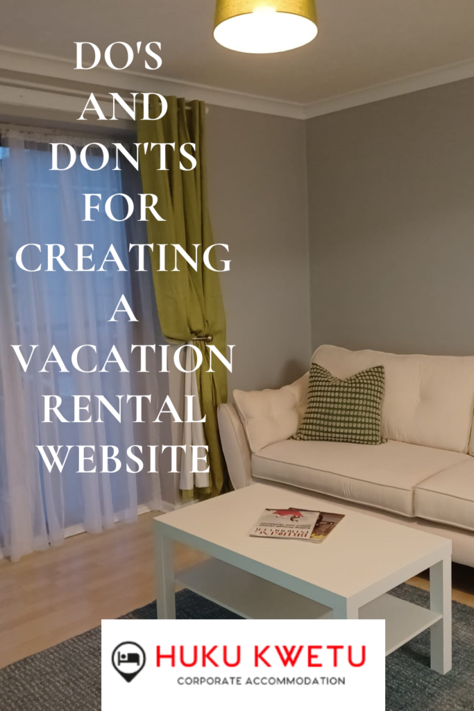 Vacation Rental Website Tips